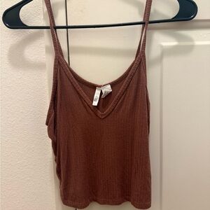 Tilly's Rust Ribbed Camisole
